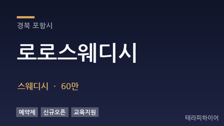 경북 포항시 로로스웨디시 스웨디시 채용
